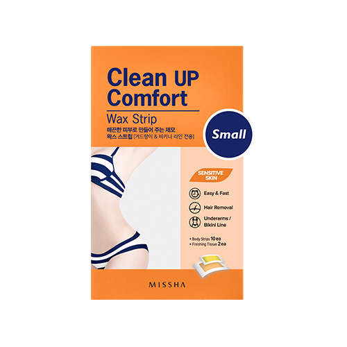 Miếng dán tẩy lông MISSHA Clean Up Comfort Wax Strip (Small)