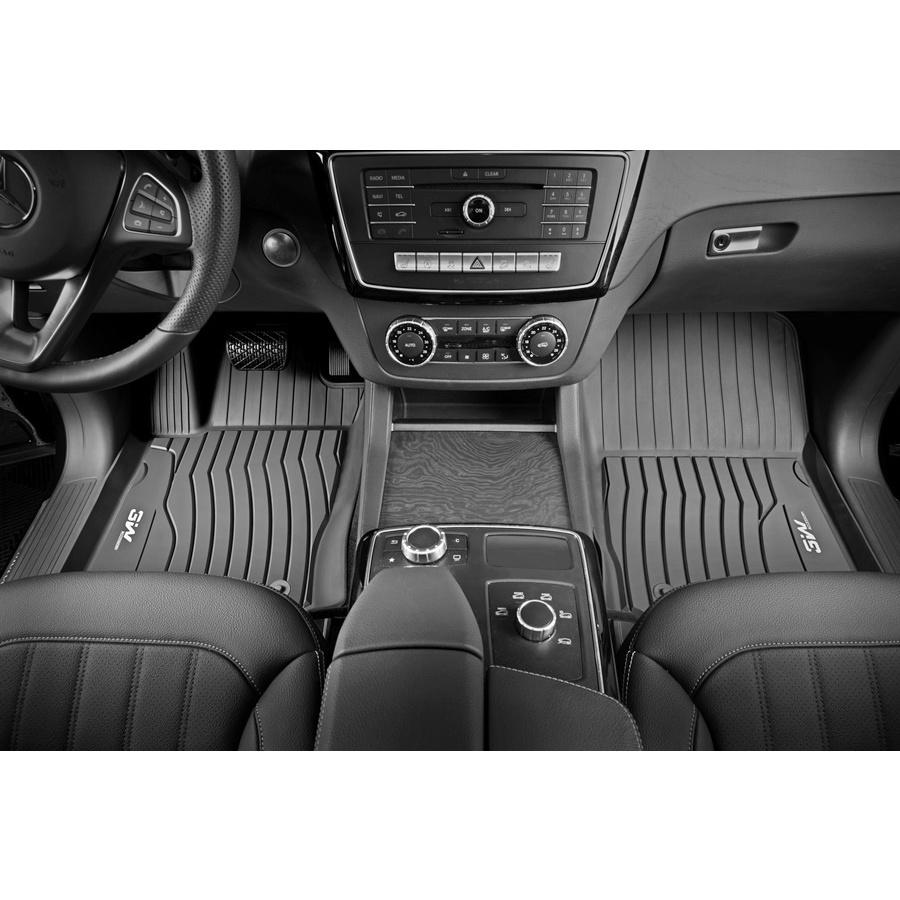 Thảm lót sàn xe ô tô Mercedes C 2022 - nay Nhãn hiệu Macsim 3W chất liệu nhựa TPE đúc khuôn cao cấp - màu đen