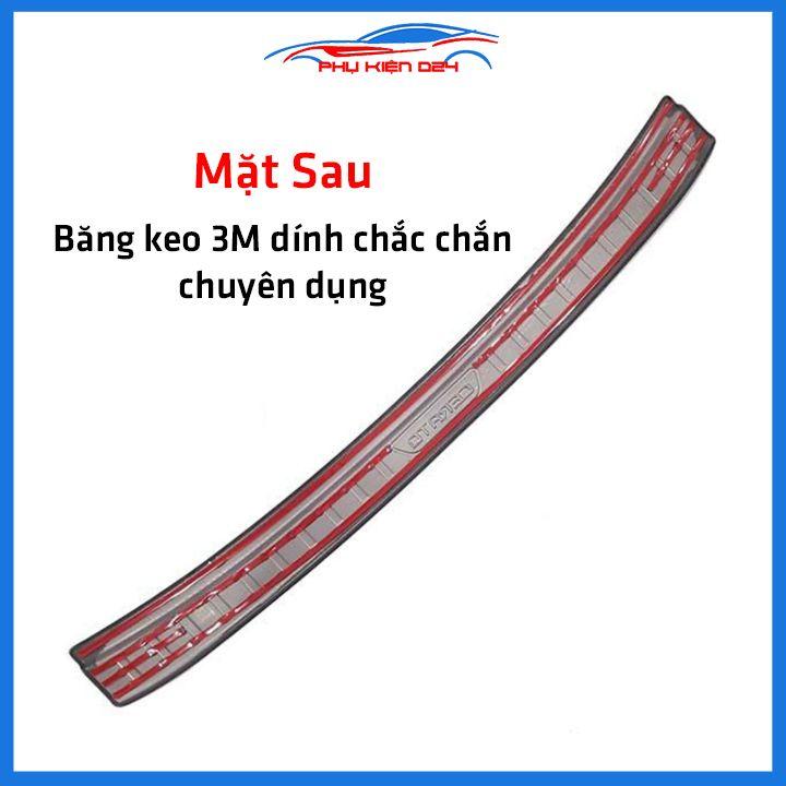 Ốp chống trầy cốp Cerato 2019-2020-2021-2022 thép không gỉ vân Cacbon bảo vệ xe chống va đập