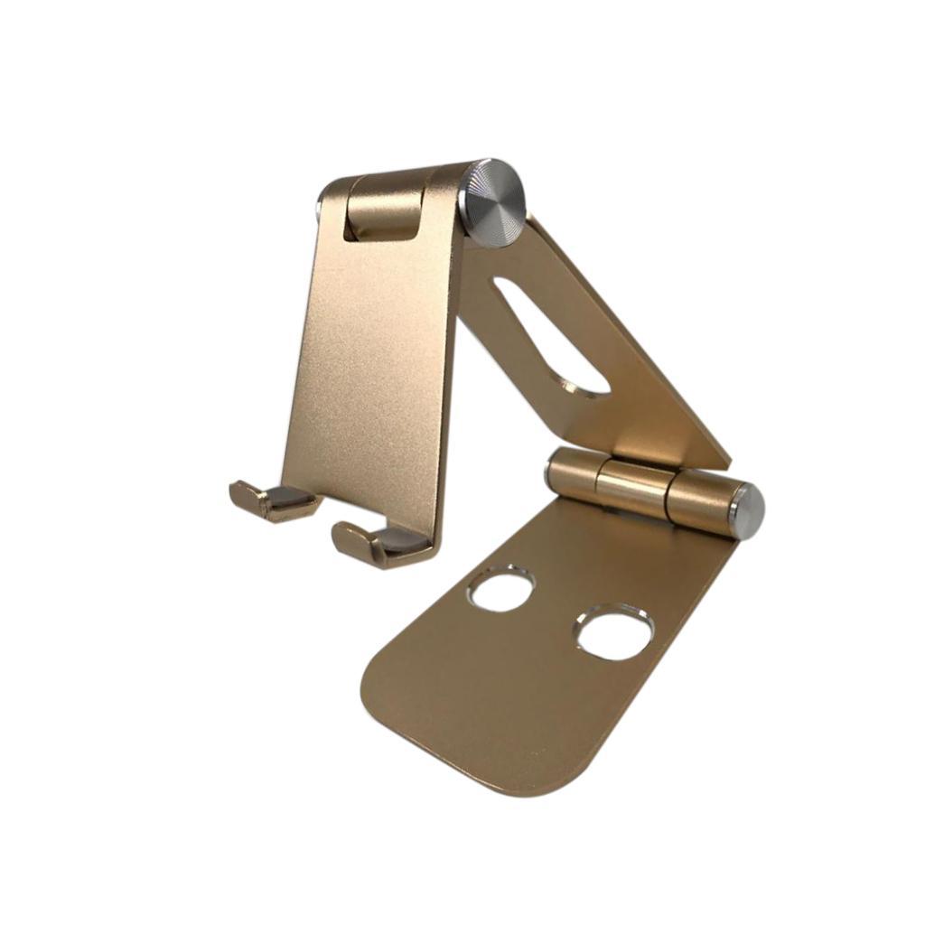 Desk Stand Holder Mount Mobile Phone Folding Portable Clear Rose Gold&gold