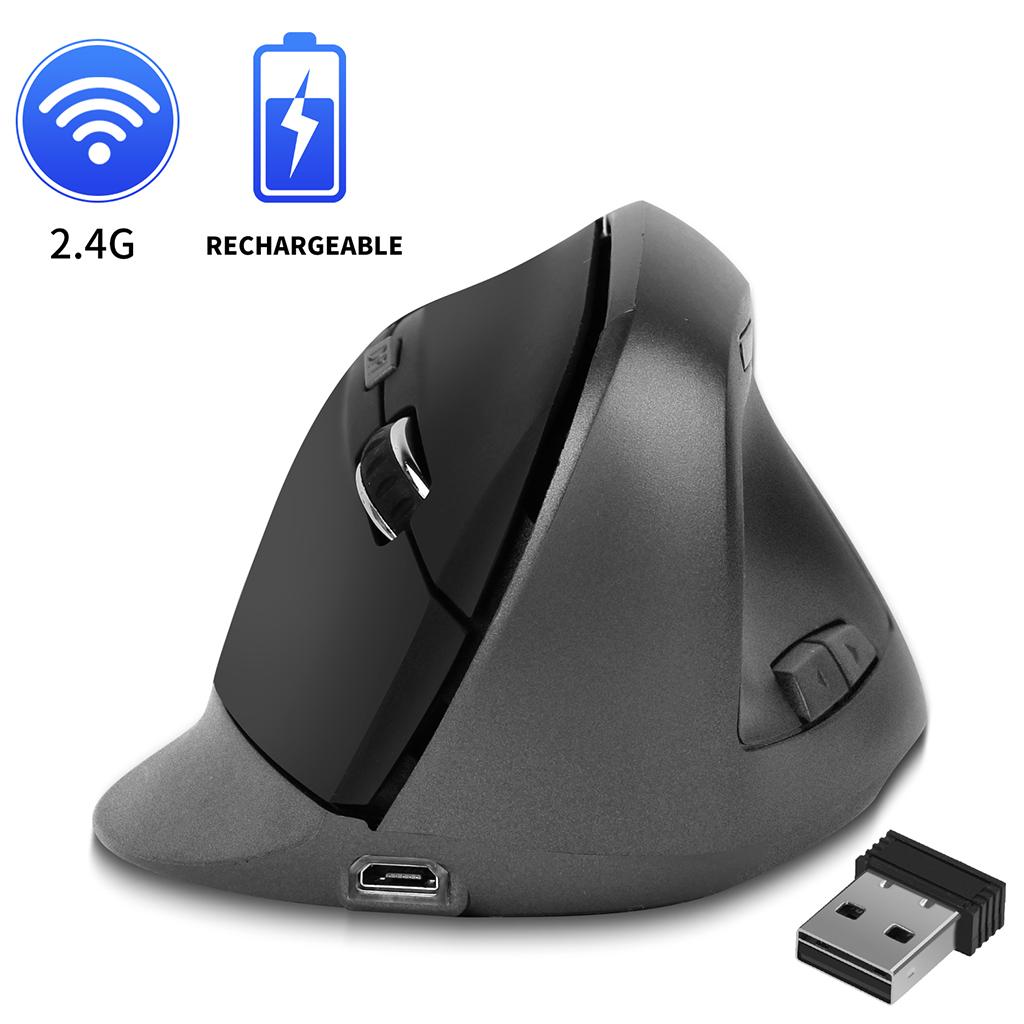 Chuột đứng không dây 2.4G cho laptop, PC 1200 / 1400 /1600 DPI