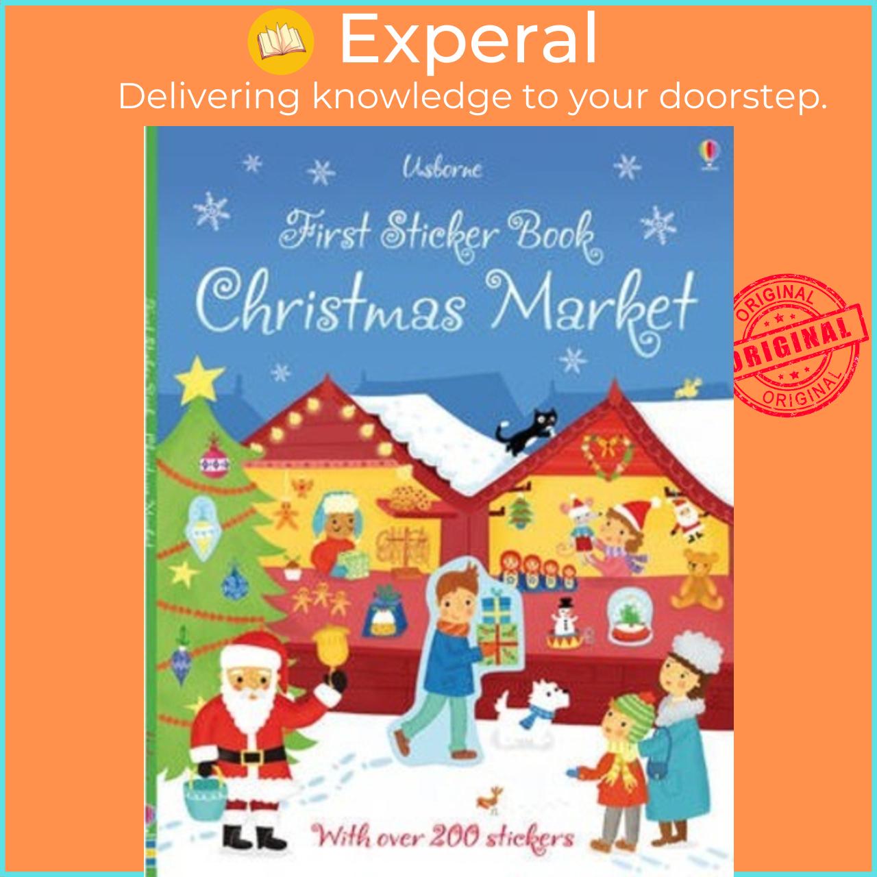 Sách - First Sticker Book Christmas Market by James Maclaine