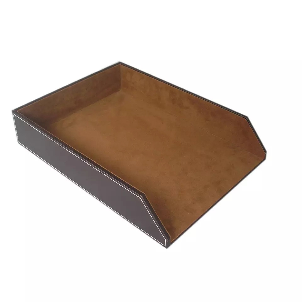 Khay đựng tài liệu 1 tầng bằng da cao cấp