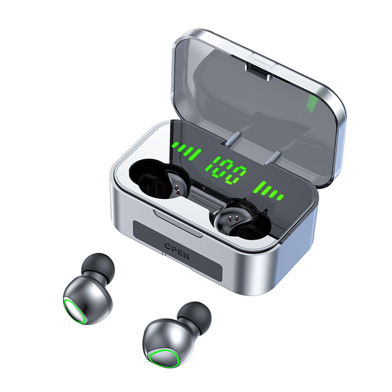 In Ear Earphones Earbuds Digital Display with Microphone Intelligent Touch