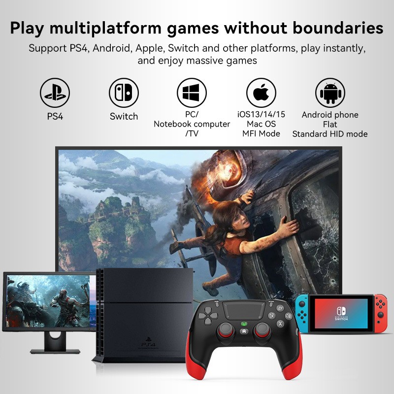 Gamepad Tay Game Không dây Bluetooth P06 cho máy tính - điện thoại - máy game Console