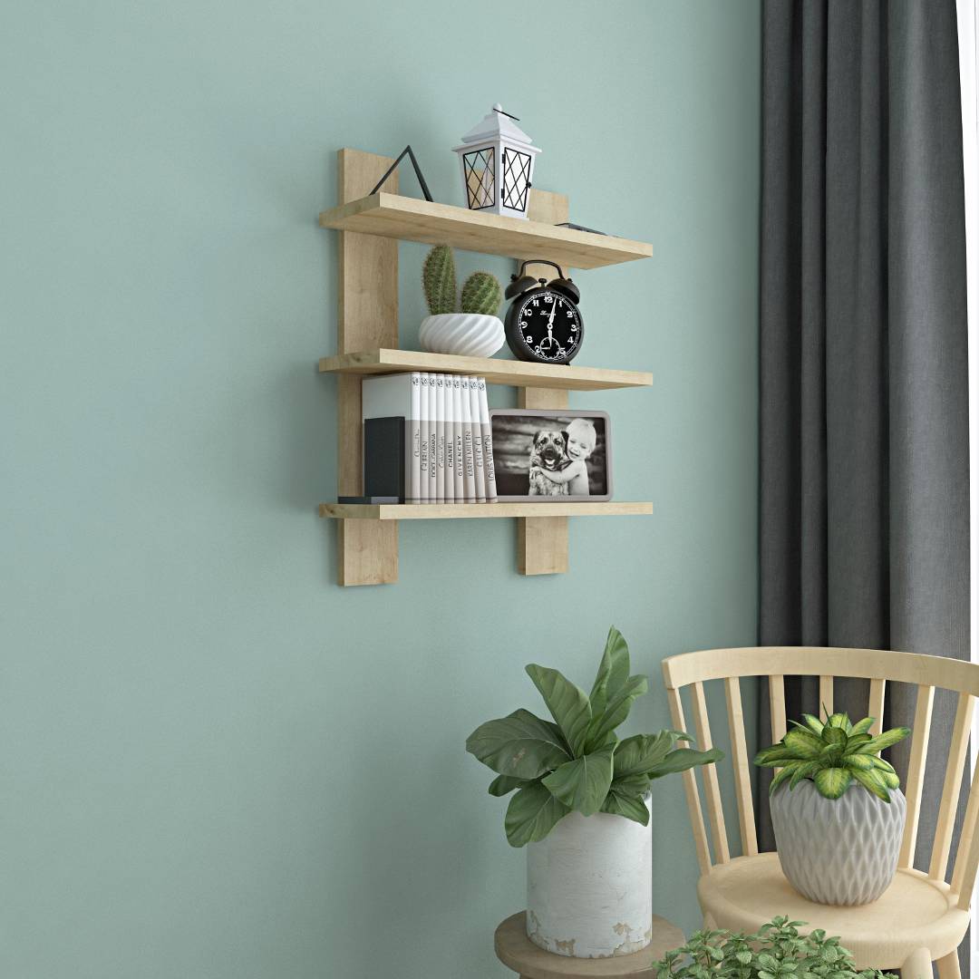 Kệ trang trí gỗ kiểu dáng nhỏ gọn SMLIFE Waco