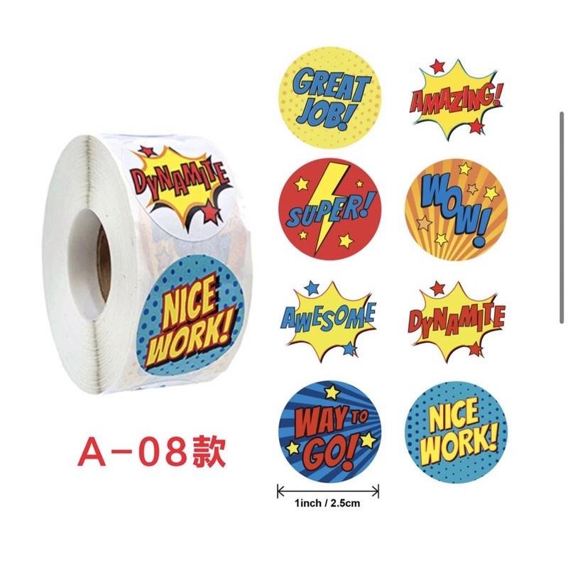 Roll 500  Sticker siêu yêu giáo cụ dạy học cần thiết cho giáo viên