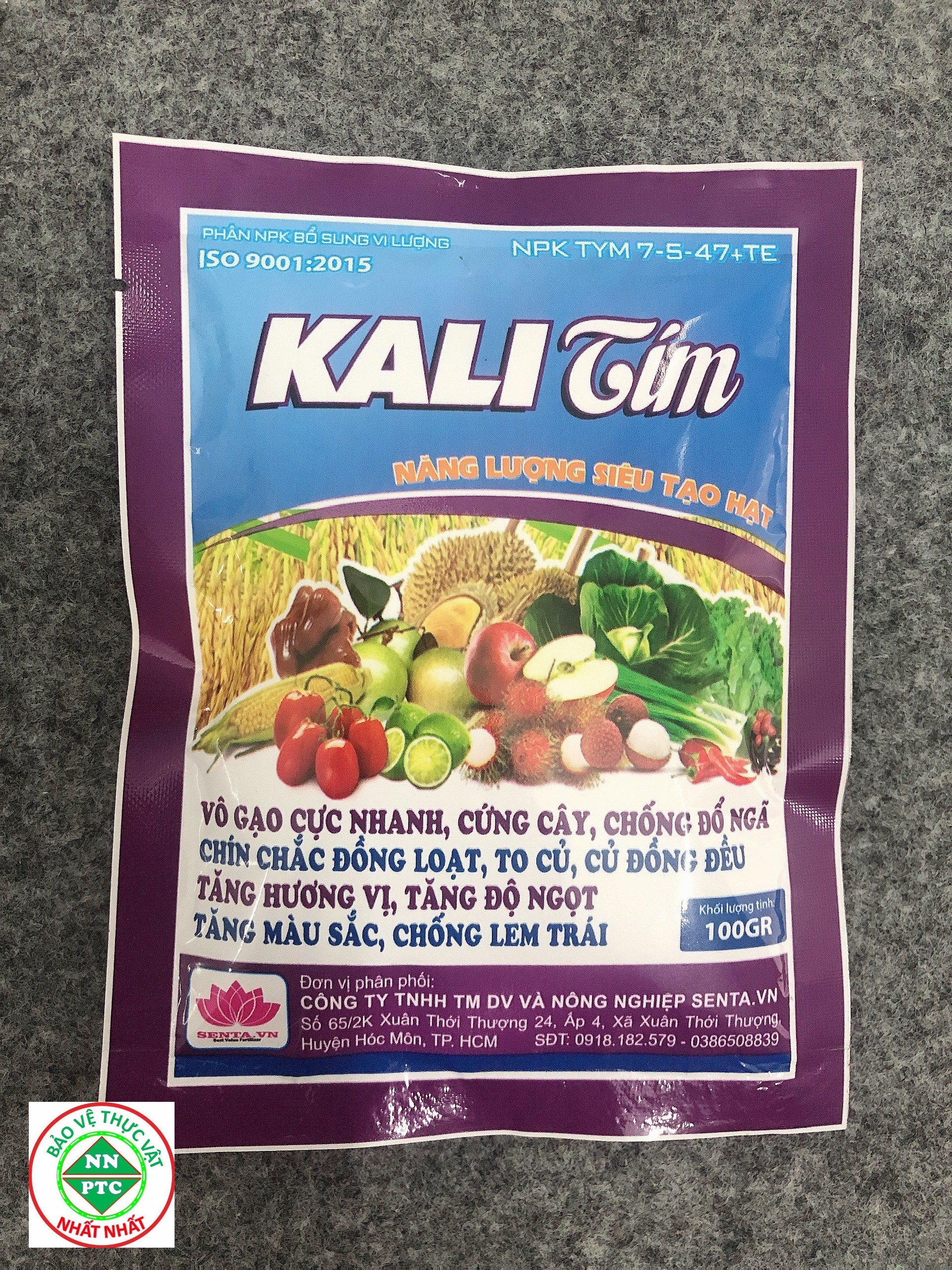 Phân NPK Bổ Sung Vi Lượng 7-5-47+TE KALI TÍM