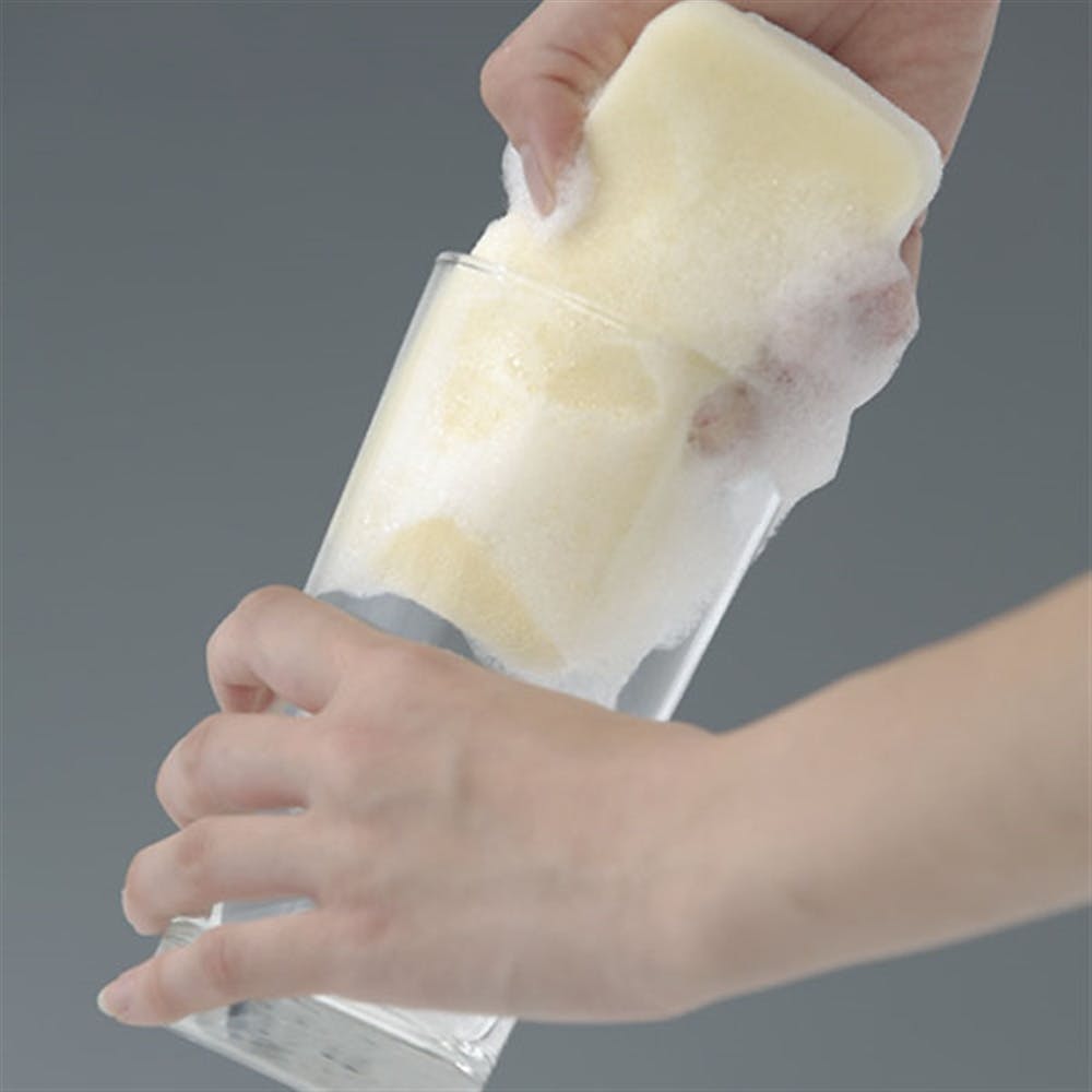 Set 10 miếng mút rửa ly, cốc Happy Value - Hàng nội địa Nhật Bản nhập khẩu chính hãng