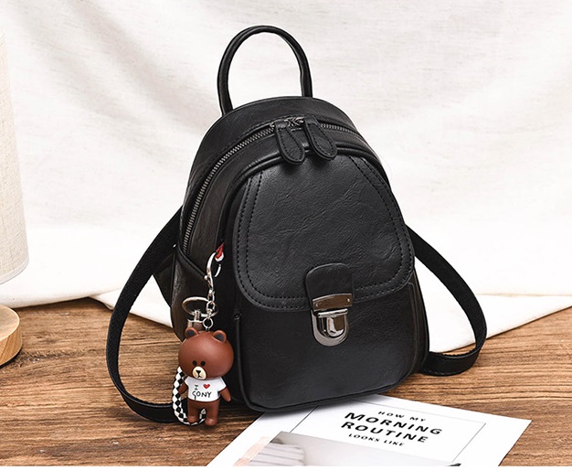 Balo Mini Da Nữ Thời Trang 3in1 BALOHOME Đeo 2 Kiểu Balo và Túi Đeo Chéo, Nhiều Ngăn Để Đồ Cho Bạn