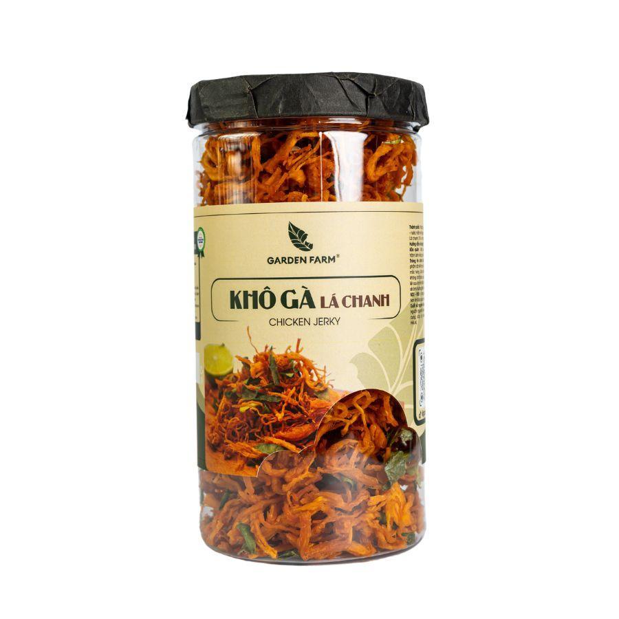 Khô gà lá chanh 300gr |GARDEN FARM | Ăn Vặt Văn Phòng, Du Lịch, Tết, thơm ngon