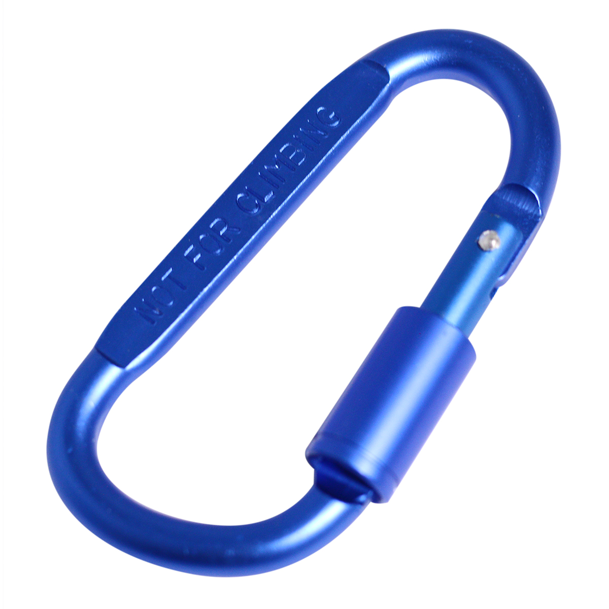 Móc Đa Năng Móc Khóa Nhôm Đi Phượt Carabiner Chữ D Khoá Xoay 8cm (Màu Ngẫu Nhiên)