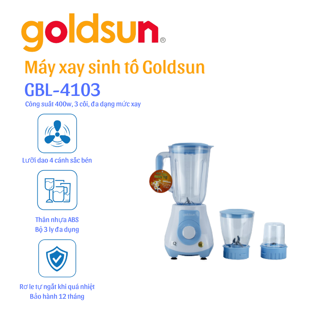 Máy xay sinh tố Goldsun GBL4103- Hàng chính hãng