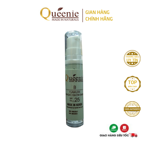 Kem lót trang điểm trải nghiệm Queenie chống nắng, dưỡng trắng da 10ml - Mỹ Phẩm Hàn Quốc