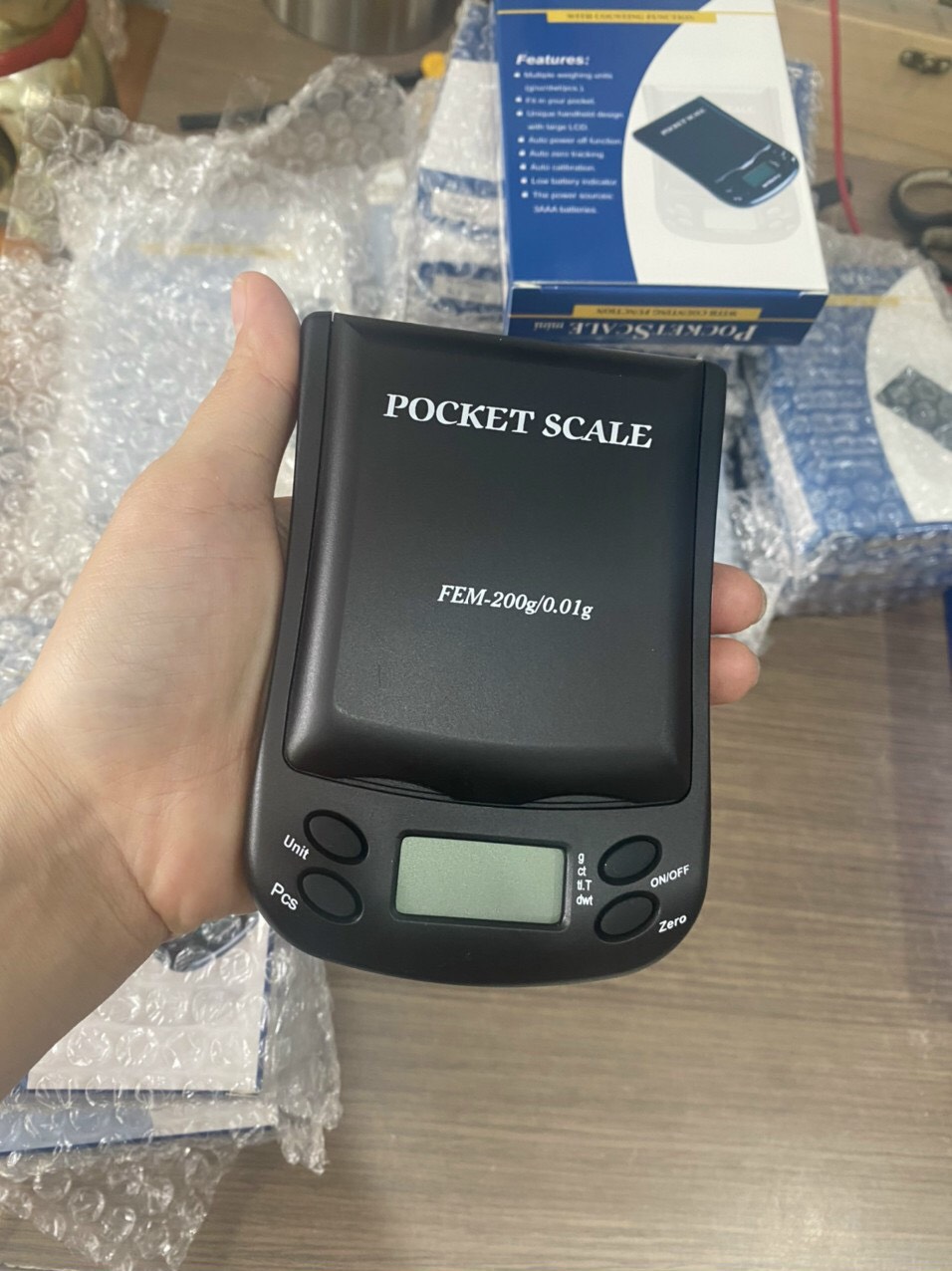 Cân Kỹ Thuật VMC202 (Cân bỏ túi - Pocket Scales). Model:VMC 202 (200g/0.01g)