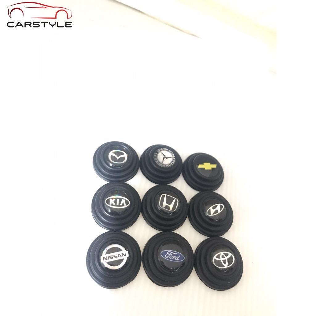 Combo 16 Núm Cao su giảm chấn , chống va đập cửa xe Ô tô theo Logo Xe