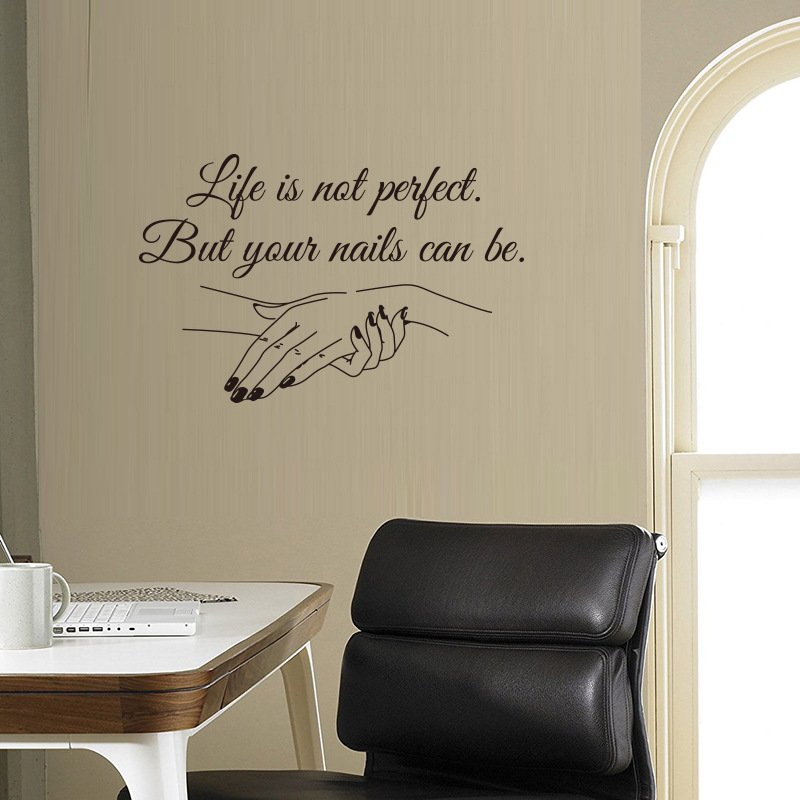 Decal dán tường trang trí salon nail spa beauty chữ ý nghĩa