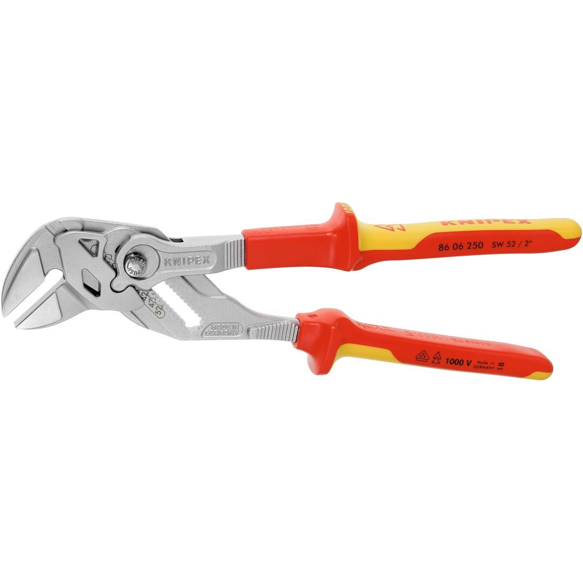 KỀM MỎ LẾCH KNIPEX CÁCH ĐIỆN 1000V DÀI 250 MM 86 06 250