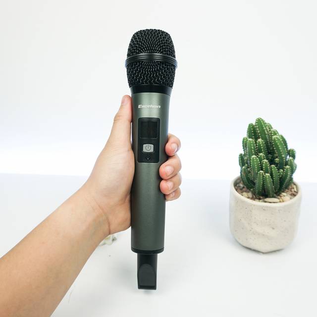 Micro Karaoke không dây Excelvan K18V, 01 mic, VHF - Hàng Chính Hãng