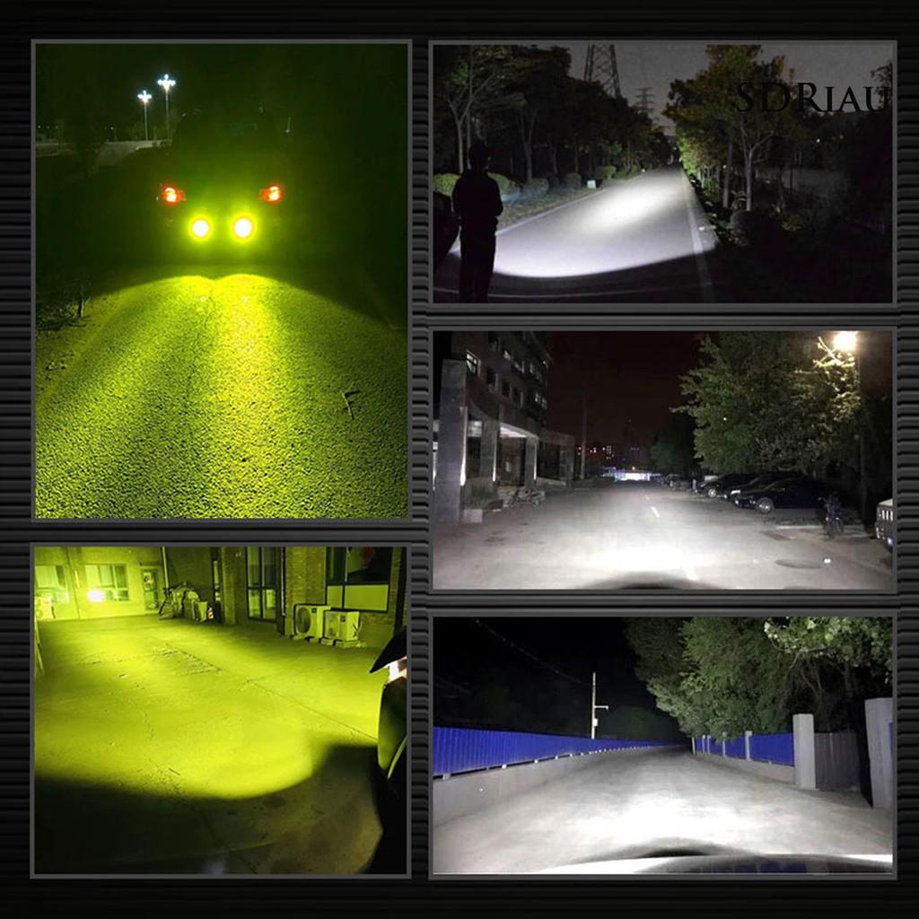 Đèn Led Ánh Sáng Vàng Kích Thước 3 Inch Dành Cho Xe Hơi