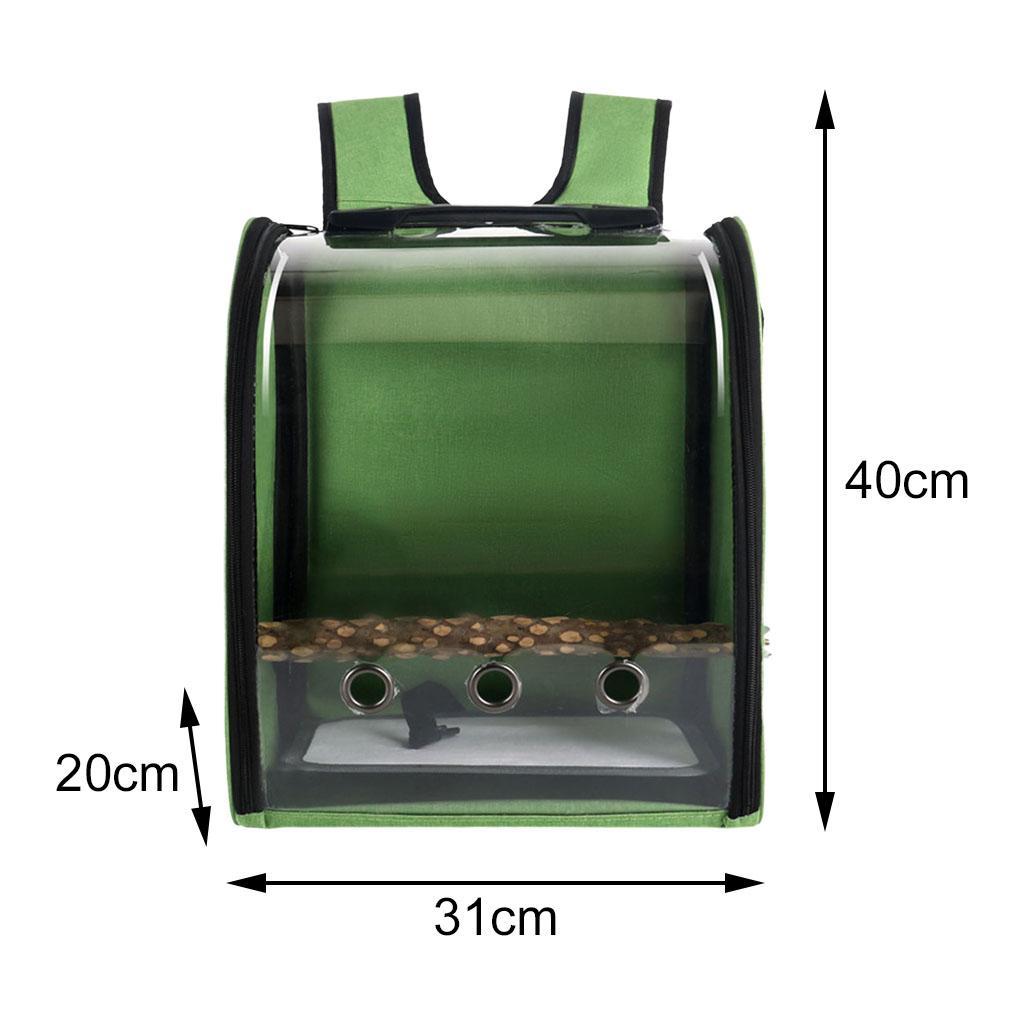 Birds Carrier Cage Shoulder Bag Pet Parrot Travel Breathable Backpack