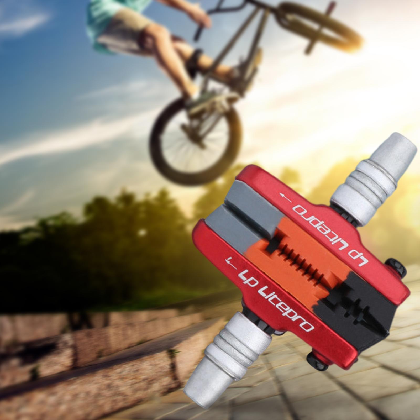 2x 2x Premium Durable Bike Brake Blocks Mountain Road Brake Pads Repair Accessories