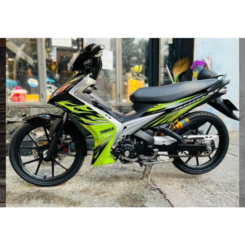 tem rời exciter 2010 đen phối xanh siêu đẹp