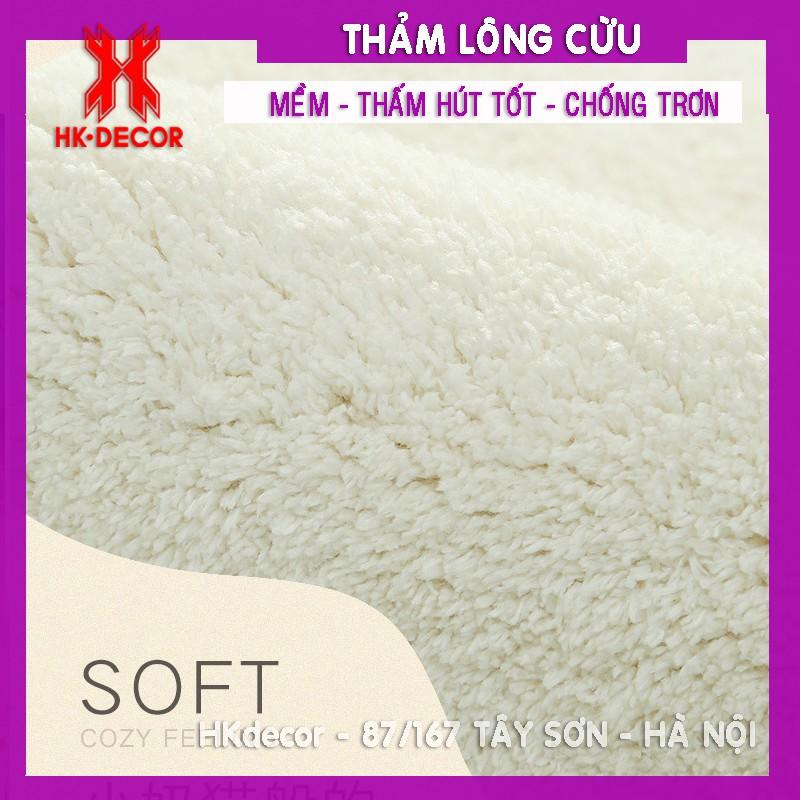 Thảm lông cừu trải sàn bếp chống thấm nước, trơn trượt, thảm phòng khách, cạnh giường ngủ, ghế sofa