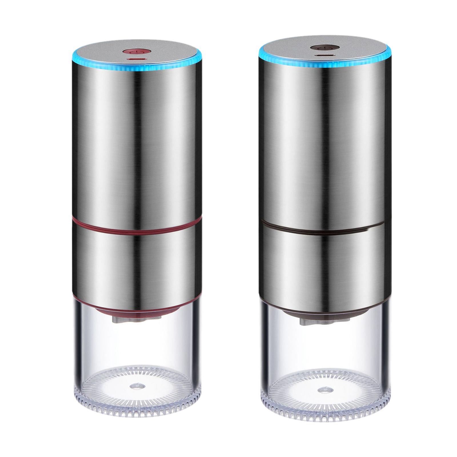 Electric Coffee Grinder Stainless Steel Whole Bean Burr Tool for Camping