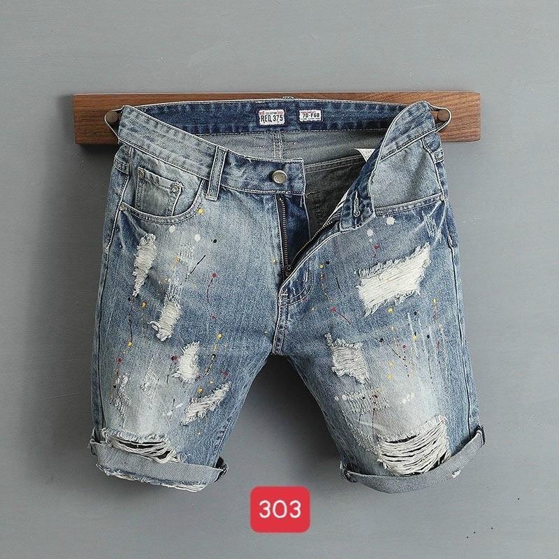 Quần short nam chất jean King168 , quần short jean nam cao cấp NT1044