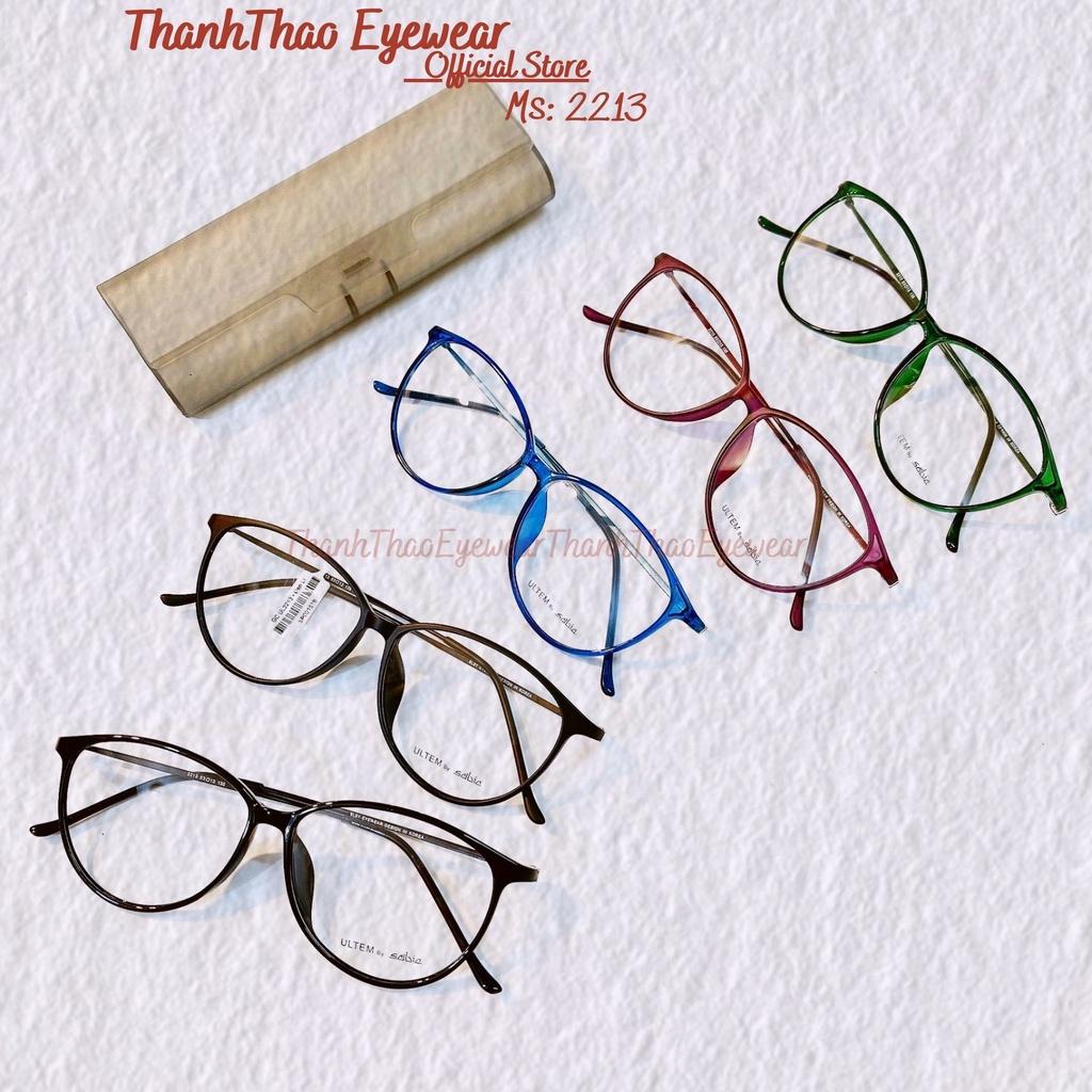 Kính Cận Mắt Mèo Mảnh Tăm 2213 Nhiều Màu Thời Trang Nữ Nhẹ Bền- ThanhThao Eyewear