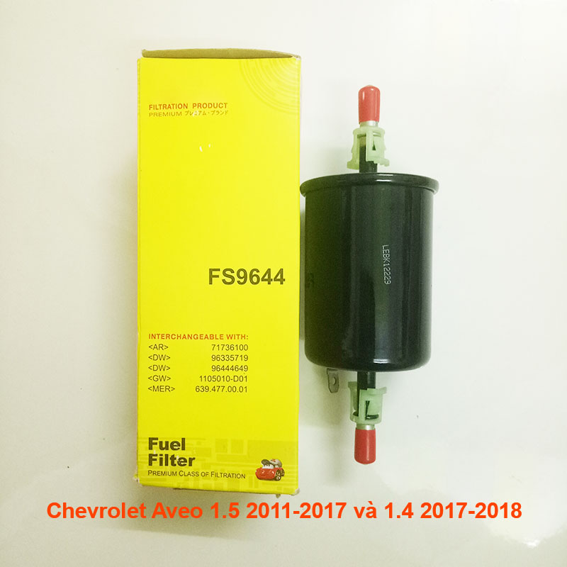 Lọc xăng FS9644-1 dùng cho Chevrolet Aveo Việt Nam 1.5 2011-2017 và 1.4 2017-2018 96281411