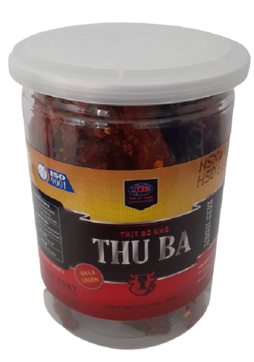 Thịt bò khô cục (viên) chính hãng Thu Ba 300gr cay ngon ăn là ghiền