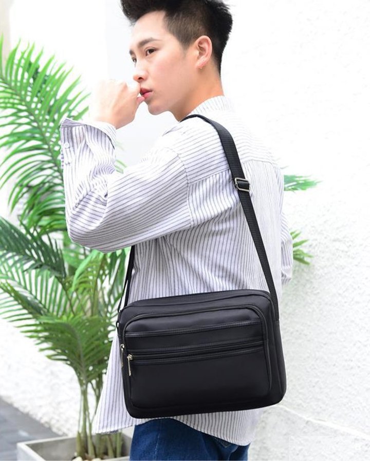 Túi đeo chéo nam, nữ vải dù Oxford chống thấm nước cao cấp phong cách Hàn Quốc size 27cm