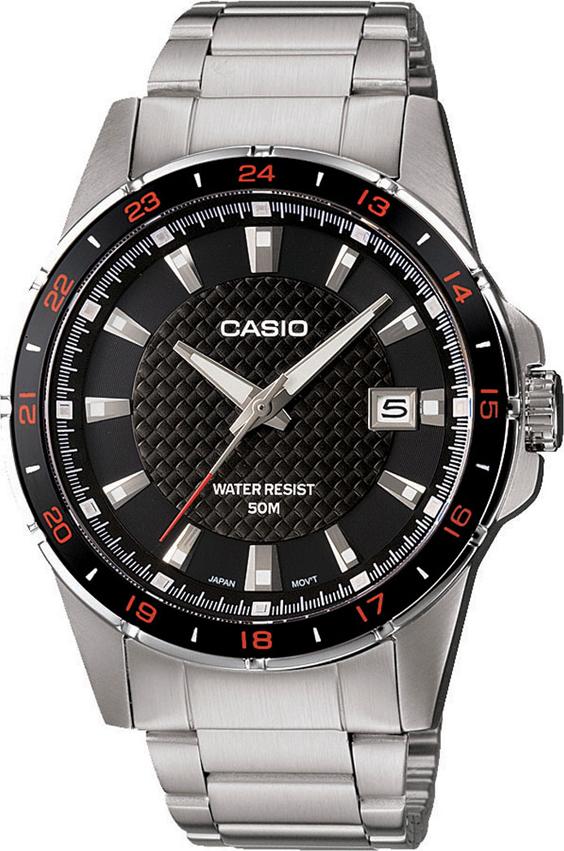 Đồng Hồ Nam Dây Kim Loại Casio MTP-1290D-1A1VDF (42.2mm) - Đen