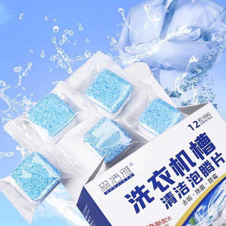 Hộp 12 Viên Tẩy Lồng Máy Giặt