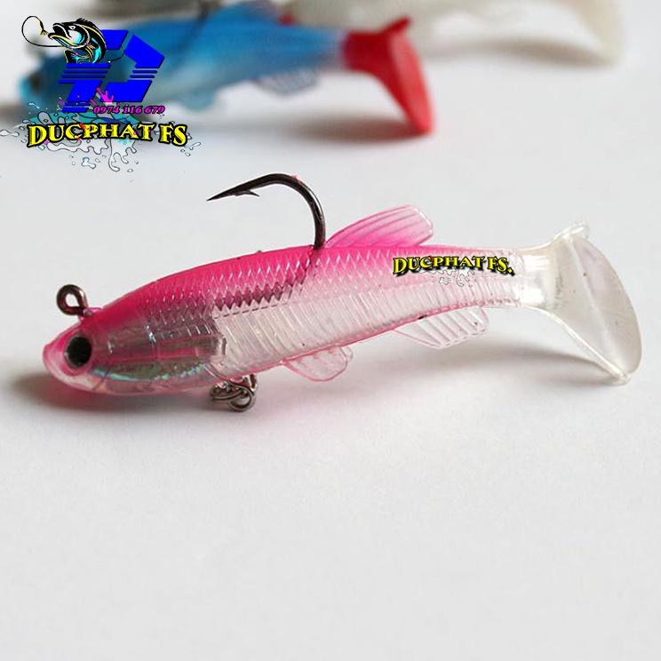 Mồi Câu Cá Giả Bằng Nhựa Mềm , Mồi giả lure cá lóc, chẽm 90mm/14g - M001