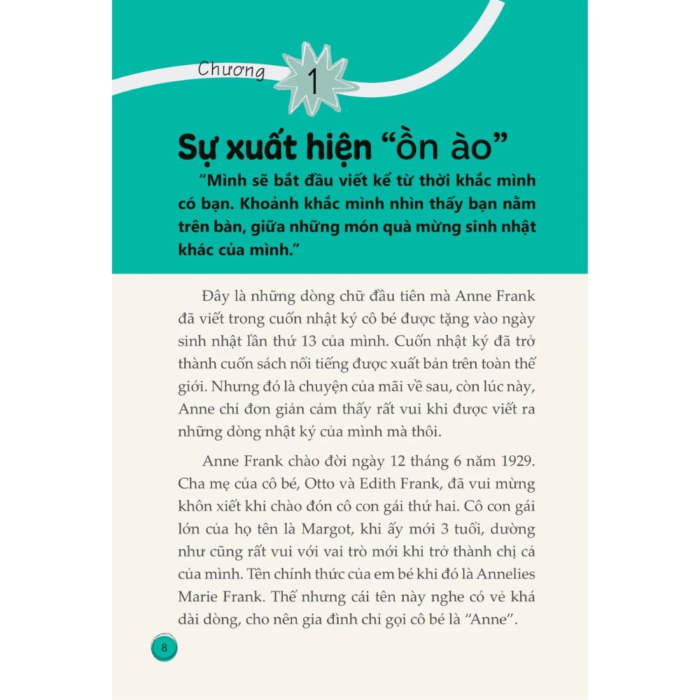Truyện Kể Danh Nhân Truyền Cảm Hứng - Anne Frank