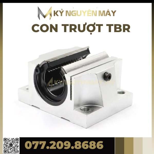 Con Trượt SBR25UU, SBR30UU, SBR35UU, SBR40UU, Con Trượt Tròn SBR UU, Bạc Trượt SBRUU - Kỷ Nguyên Máy