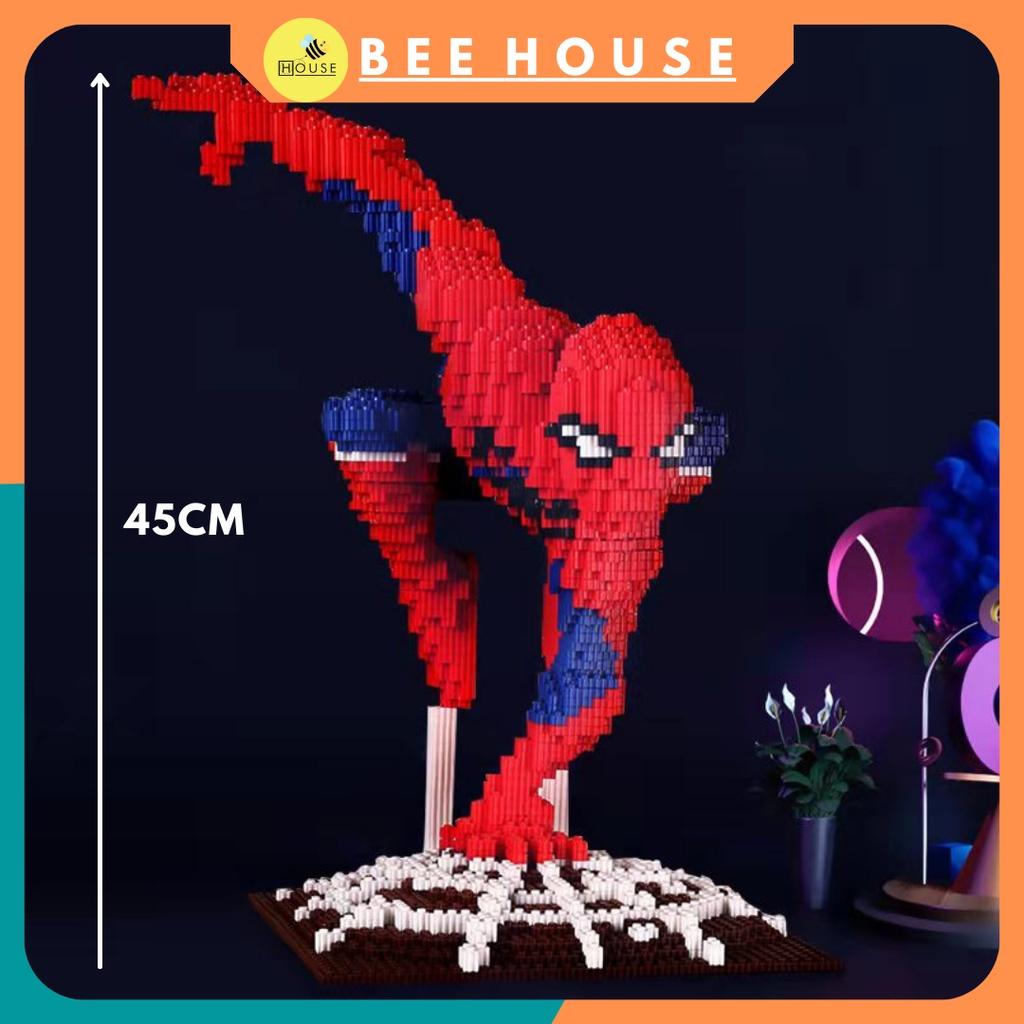 Đồ chơi lắp ráp nano block 3d xếp hình siêu nhân người nhện quà tặng sinh nhật lắp ghép đồ decor