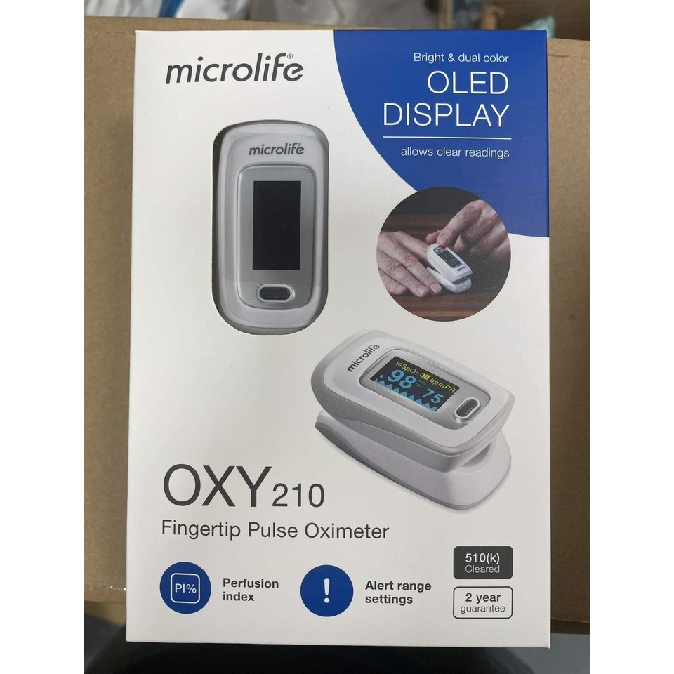 Máy Đo Nồng Độ Oxy SPO2 Và Nhịp Tim Microlife OXY210 -VT0949
