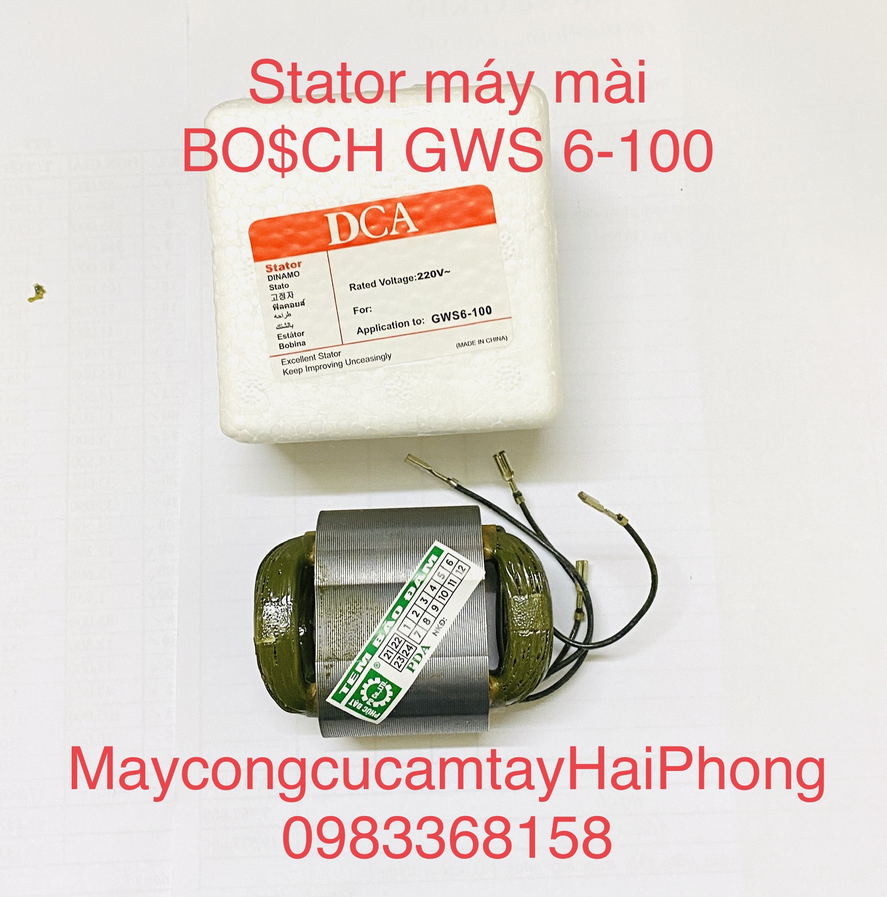 SA-TO máy mày góc dùng cho 'Bo$ch' mod.'GWS6-100' , cho 'DCA' mod."ASM03-100A' , cho 'DongCheng' mod."DSM03-100A' ... Hiệu DCA