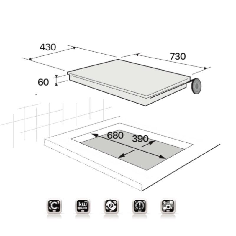 Bếp từ kết hợp Hồng ngoại KTIE-2099