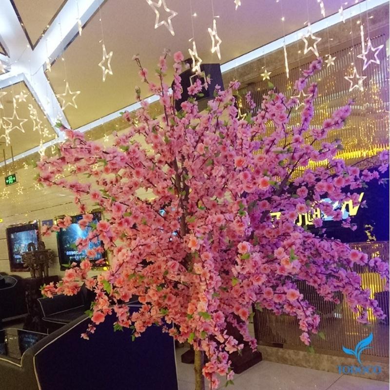 Cành đào giả trang trí tết decor phòng khách cao cấp chụp ảnh đẹp dài 65 - 120cm H00
