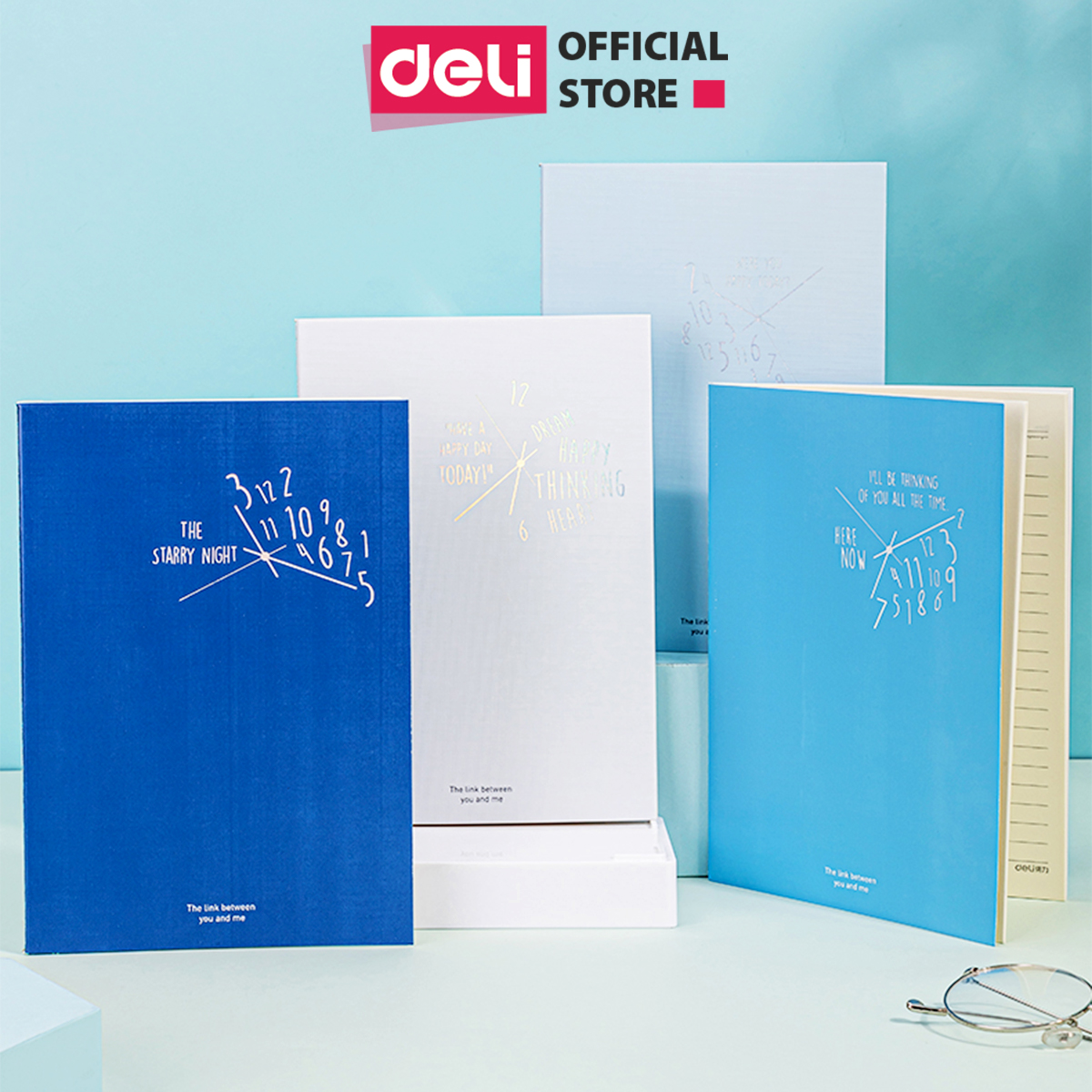 Sổ tay ghi chép khâu gáy A5 80 trang 70gsm Deli - Nhiều màu - Phù hợp làm sổ kế hoach planner, viết nhật kí, sử dụng như tập vở học sinh - FA540