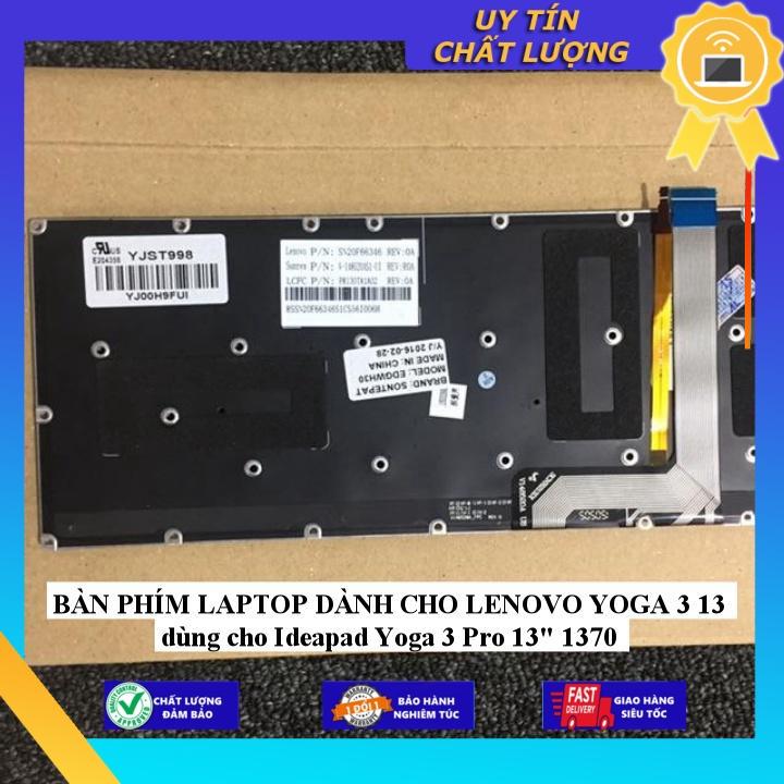 BÀN PHÍM LAPTOP dùng cho LENOVO YOGA 3 13 dùng cho Ideapad Yoga 3 Pro 13" 1370 - Hàng Nhập Khẩu New Seal