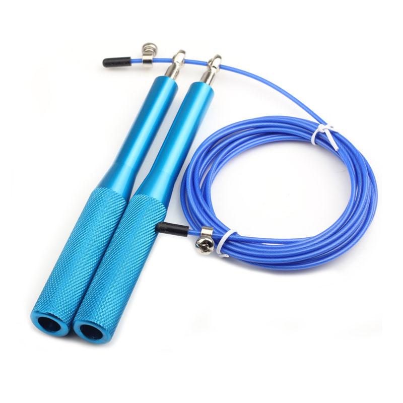 Tốc độ nhảy dây thừng nhảy dây đàn ông trẻ em trẻ em tập thể dục thiết bị tập thể dục có thể điều chỉnh tập thể dục MMA Color: Black