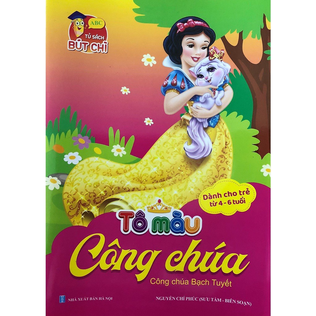 Sách - Tô màu Công Chúa Dành cho bé 2-6 tuổi- Bộ 6 cuốn