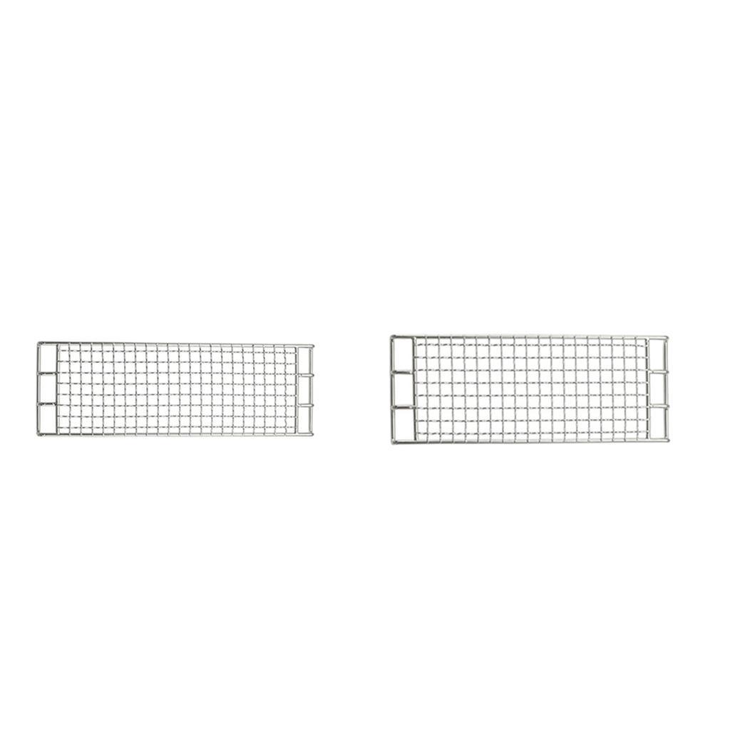 2pcs Barbecue Grill Net Grilling Basket Grid Grate Mesh Rack Outdoor Camping