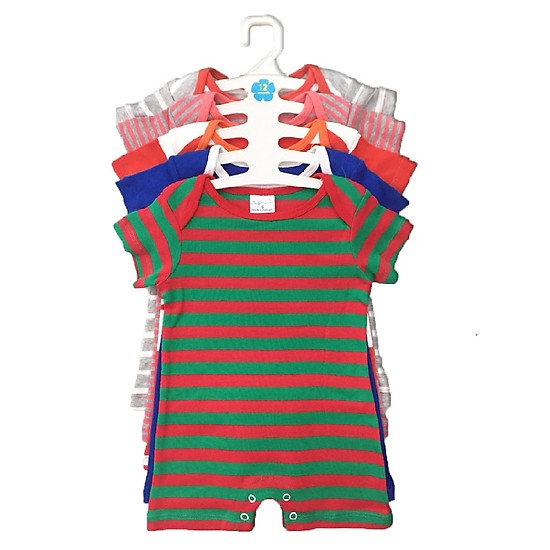 Set 5 Áo Liền Quần Cho Bé trai ( Body Đùi-tay ngan) Baby Wear ( Màu Ngẫu Nhiên )(0-12thang)